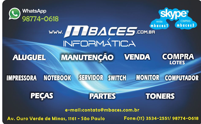 Comentários e avaliações sobre MBACES - COMPRO LOTE DE INFORMATICA