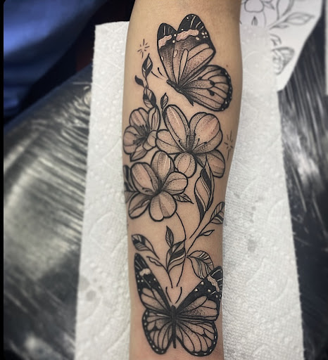 Explore mens arm tattoo ideas small, creative tattoo ideas in Fort Myers, available at Loyal 2 The Coil Tattoos & Piercings (Edison Mall Location Entrance F)