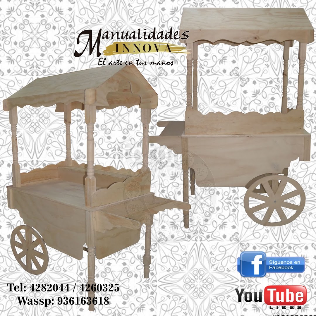 Manualidades Innova Trupan en Láser, Decoración para Fiestas en Mdf y Madera