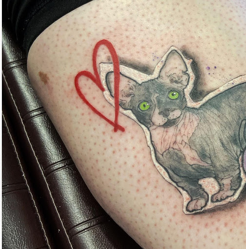 Explore tattoo ideas hombre, creative tattoo ideas in Moline, available at ARTIST AIMEE TATTOOS - AF Tattoo Studio