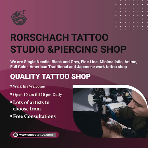 Explore venom tattoo ideas, creative tattoo ideas in Cocoa, available at Rorschach Tattoo Shop and Piercing Studio