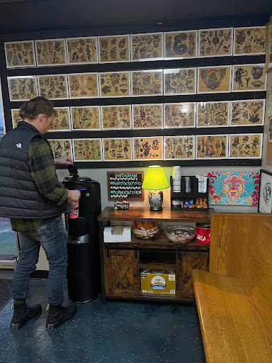 Explore crown of thorns tattoo ideas, creative tattoo ideas in Talbott, available at Alpha Tattoo co.