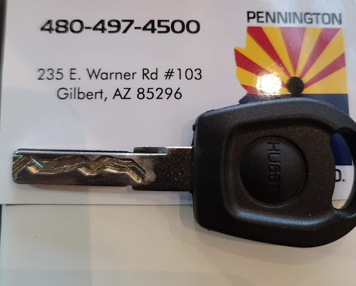 Locksmith «Pennington Locksmith Company», reviews and photos, 235 E Warner Rd #103, Gilbert, AZ 85296, USA