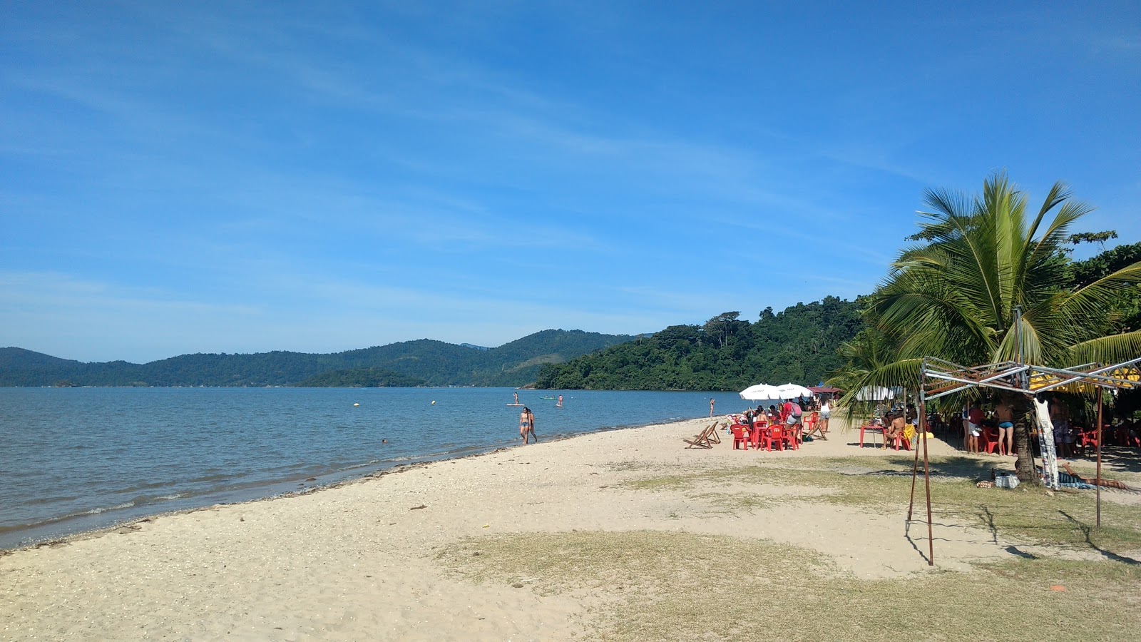 Fotografija Plaža Jabaquara z svetel pesek površino