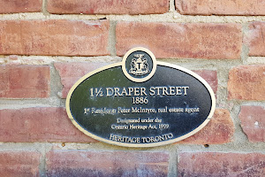 Toronto Historical Plaque: Draper Street