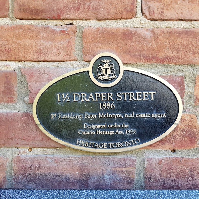 Toronto Historical Plaque: Draper Street