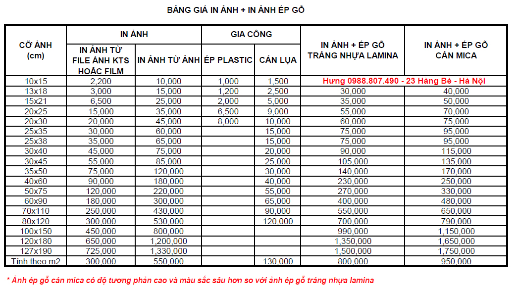 In ảnh Ngọc Hưng 23 Hàng Bè, Hà Nội