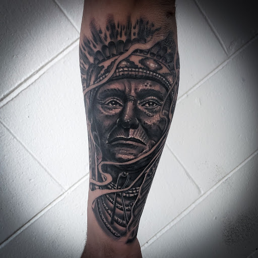 Explore greek tattoo ideas for men, creative tattoo ideas in Winter Haven, available at Aces Ink - Tattoos & Piercings