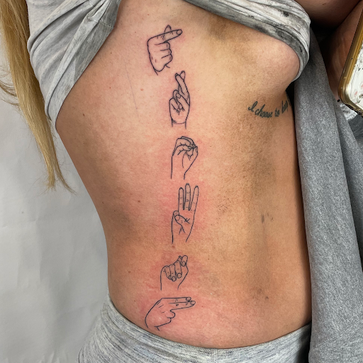 Explore rip grandma tattoo ideas, creative tattoo ideas in Amsterdam, available at Spoken Hand Tattoo