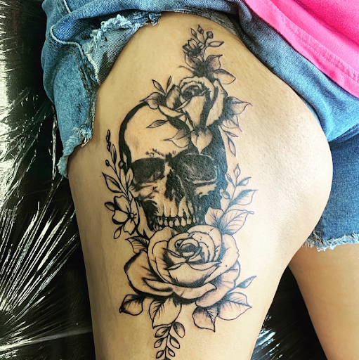 Explore divine tattoo ideas, creative tattoo ideas in Lake City, available at Crooked Spines Tattoo Studio