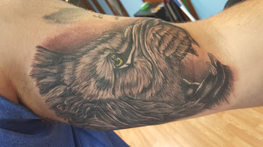 Explore fire and air tattoo ideas, creative tattoo ideas in Wheeling, available at SPFX Tattoo