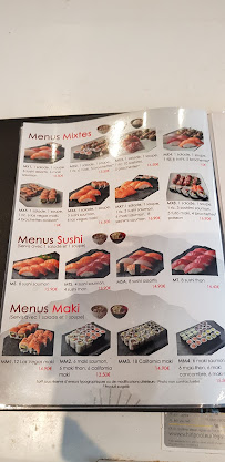 Restaurant de sushis Jimida à Brest (la carte)