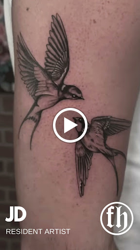 Explore bass fish tattoo ideas, creative tattoo ideas in Kissimmee, available at Fallen Heroes Tattoo & Piercing (Florida)