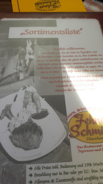 Menu / carte de Restaurant Fehner Schmiede à Hausham