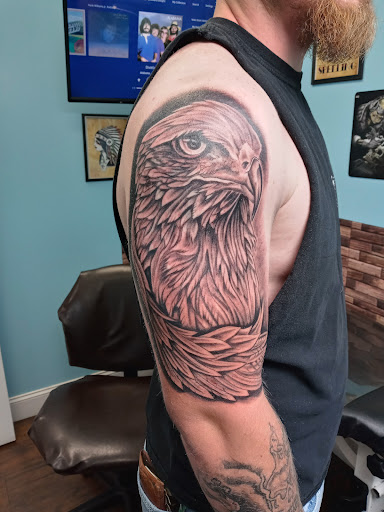 Explore sugar skull tattoo ideas, creative tattoo ideas in Calhoun, available at Velvet Panther Tattoo and Piercing