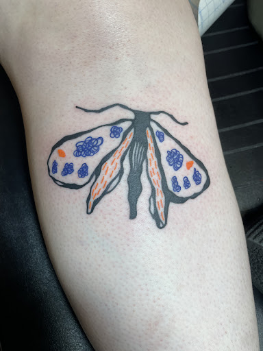 Explore small behind ear tattoo ideas, creative tattoo ideas in Covington, available at Cupid Slave Tattoo Company