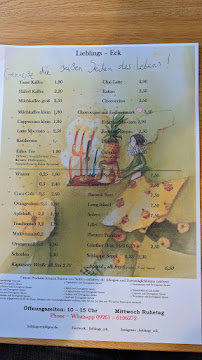 Carte du Lieblings-Eck Gmbh, Cafe´ und Geschenkelädla Kronach à Kronach