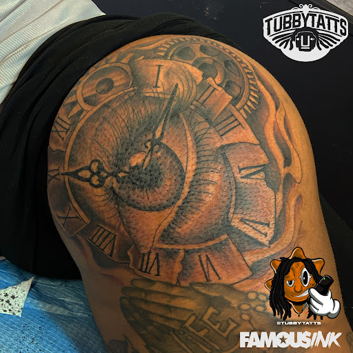 Explore torso tattoo ideas, creative tattoo ideas in Hammond, available at Famous Ink, Inc.