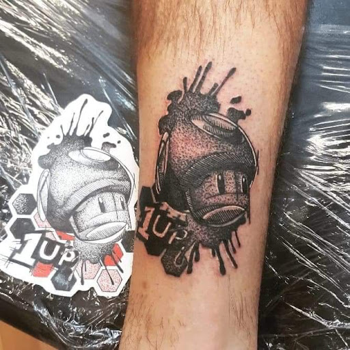 Explore minimalist dog tattoo ideas, creative tattoo ideas in Bethlehem, available at Valley Of Shadows