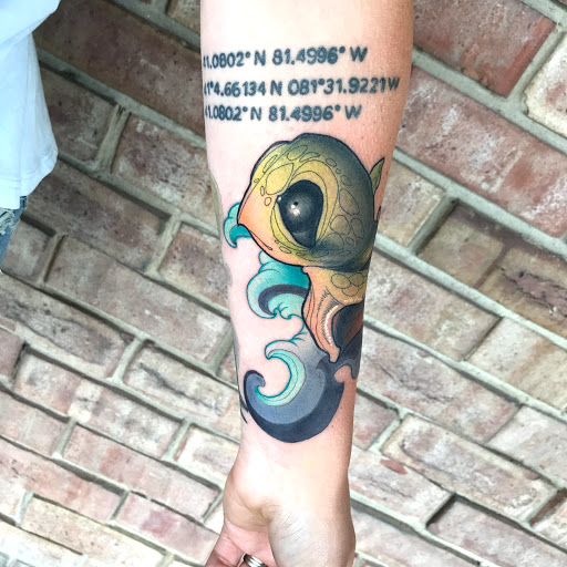 Explore heart attack tattoo ideas, creative tattoo ideas in Tallmadge, available at Killjoy tattoo