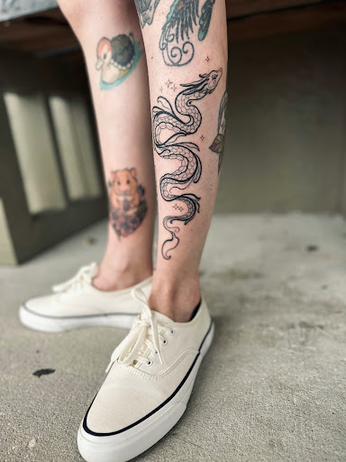 Explore tattoo sleeve drawing ideas, creative tattoo ideas in Saint Petersburg, available at Lucky You Tattoo