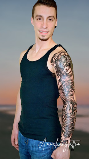 Explore machine tattoo ideas, creative tattoo ideas in Garden Grove, available at Anna Hang Tattoo