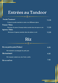 Restaurant indien 7spices à Paris - menu / carte