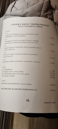 Menu du Wide Mercy Bistrot à Bisceglie