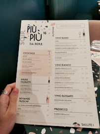 Restaurant Più Più - Godot de Mauroy à Paris (la carte)