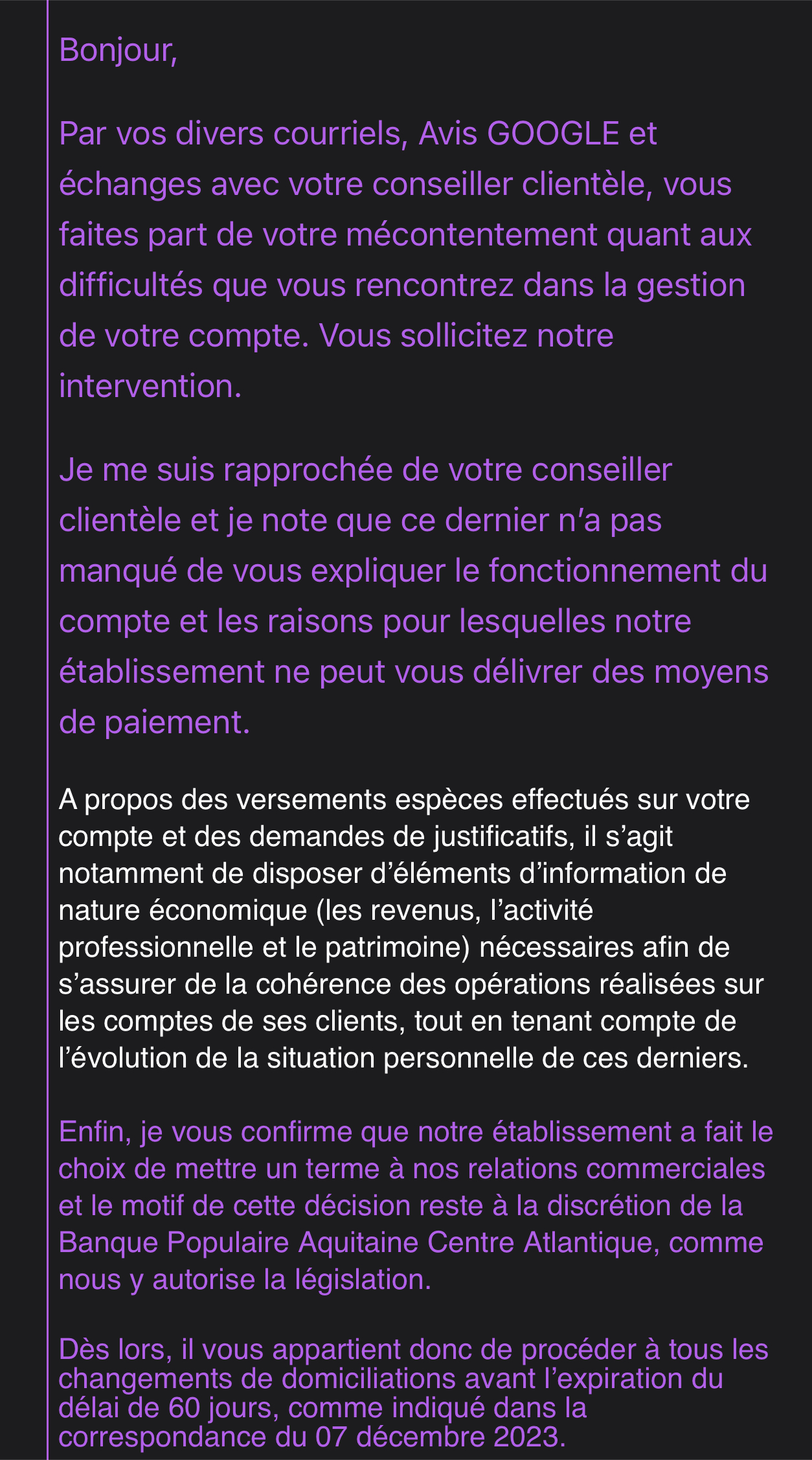 Photo n° 1 de l'avis de Yassine.A fait le 24/11/2023 à 13:49