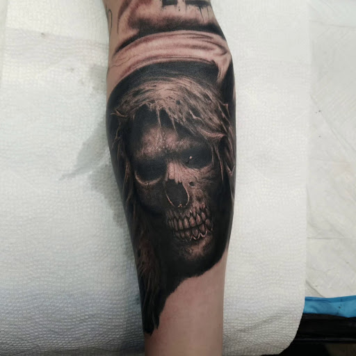 Explore name sleeve tattoo ideas, creative tattoo ideas in Billings, available at Sovereign Tattoo