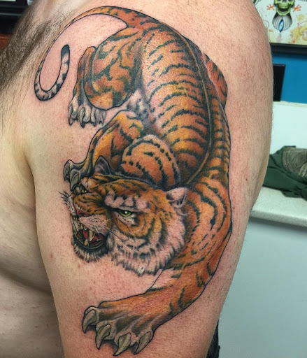 Explore police officer tattoo ideas, creative tattoo ideas in Salisbury, available at Crucial Tattoo Studio