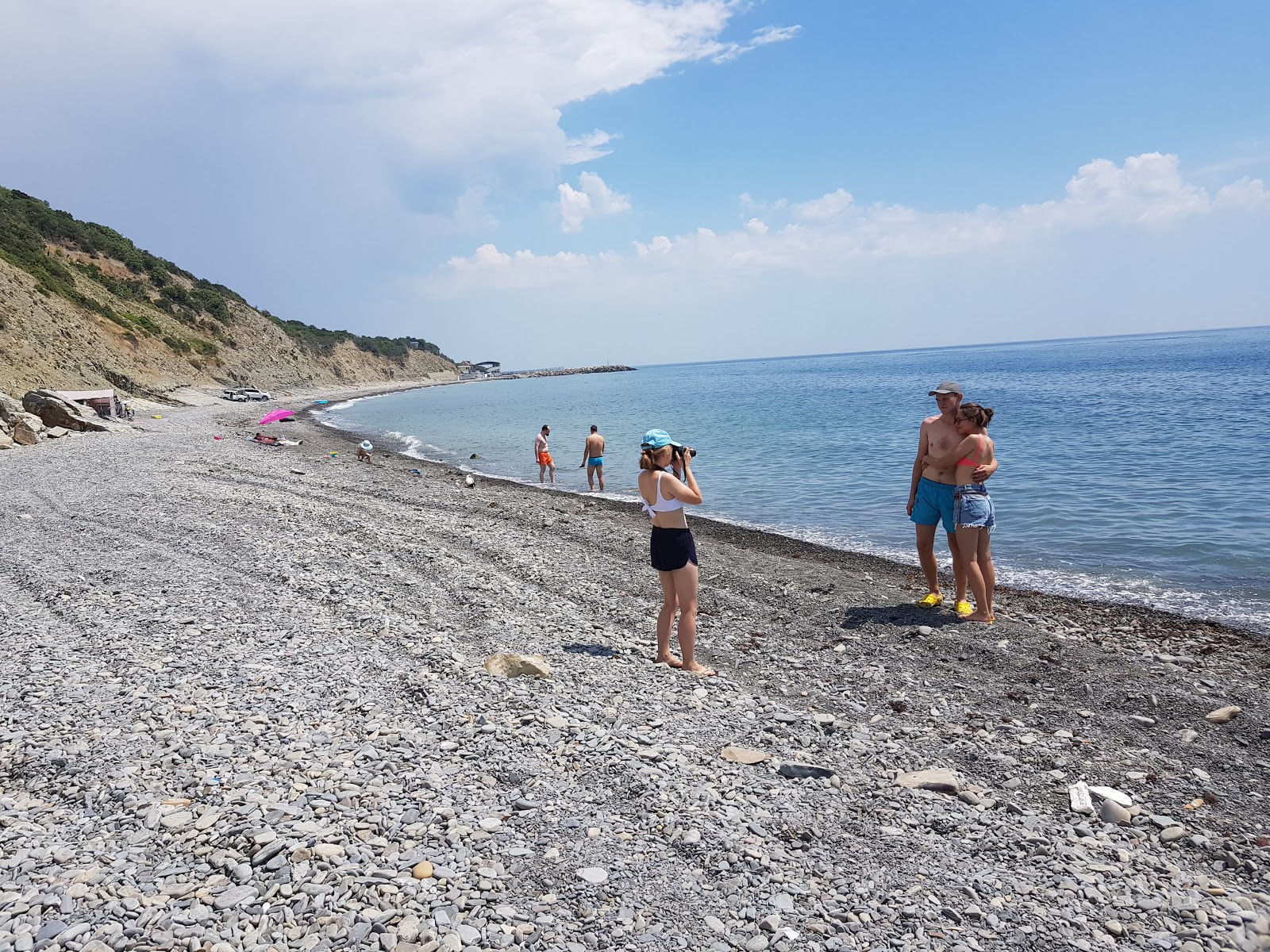 Foto van Plyazh Mokraya Shchel gelegen in een natuurlijk gebied