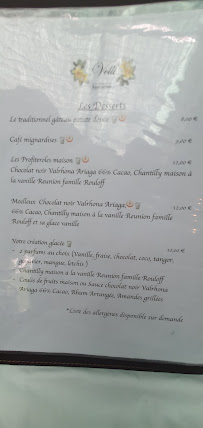 Restaurant Restaurant Velli à Saint-André (la carte)