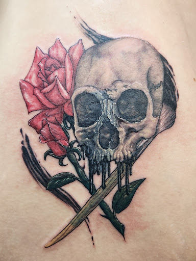 Explore perspective tattoo ideas, creative tattoo ideas in Peoria, available at Sin in Skin Ink