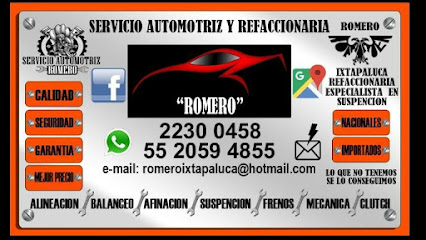 Servicio Automotriz Y Refaccionaria Romero ( Especialistas en suspensión)