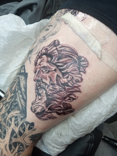 Explore tattoo ideas over scars, creative tattoo ideas in Denison, available at Mad House Tattoos