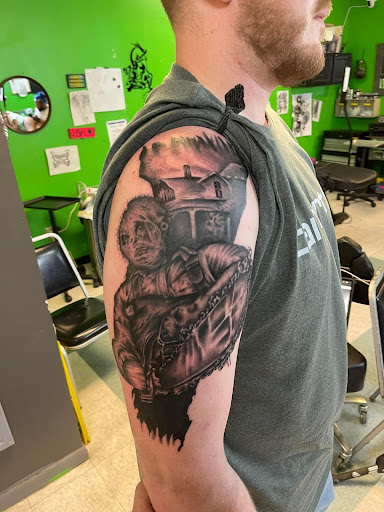 Explore shoulder tattoos ideas, creative tattoo ideas in Waynesboro, available at Hessoms Ink
