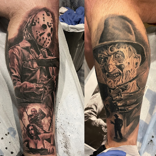 Explore shrek tattoo ideas, creative tattoo ideas in Pittsburgh, available at Skin Deep Tattoo Gallery