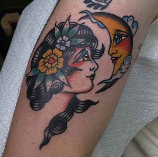 Explore tribal back tattoo ideas, creative tattoo ideas in Johnson City, available at Gold Cross Tattoo Co.