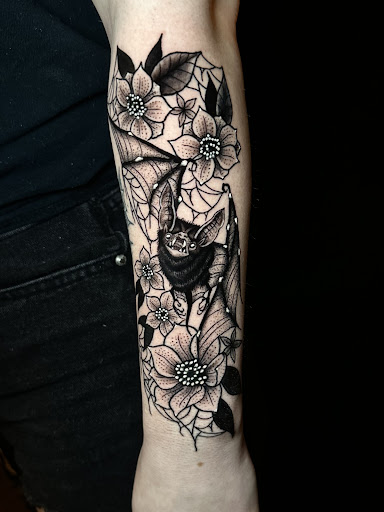 Explore neck and shoulder tattoo ideas, creative tattoo ideas in Logansport, available at Mobs Haven