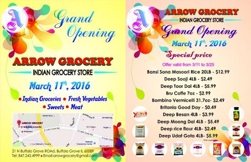 Grocery Store «Arrow Indian Grocery», reviews and photos, 21 N Buffalo Grove Rd, Buffalo Grove, IL 60089, USA