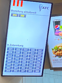 Carte du Kentucky Fried Chicken à Dortmund