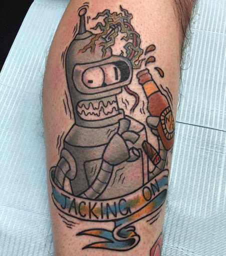 Explore cute bee tattoo ideas, creative tattoo ideas in Mckinney, available at Anvil Tattoo