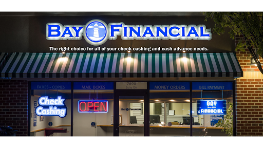 Bay Financial, 7698 Belair Rd #104, Baltimore, MD 21236, Check Cashing Service