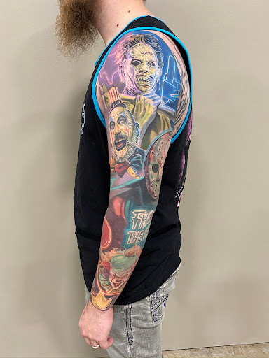 Explore hydrangea tattoo ideas, creative tattoo ideas in Forney, available at Supernatural Tattoo Studio