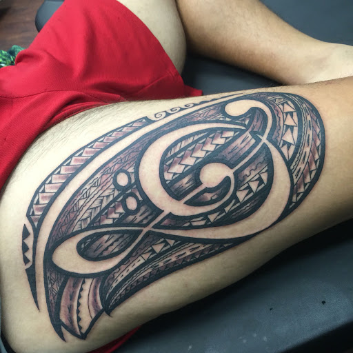 Explore feminine cross tattoo ideas, creative tattoo ideas in Hilo, available at Native Flesh Tattoo