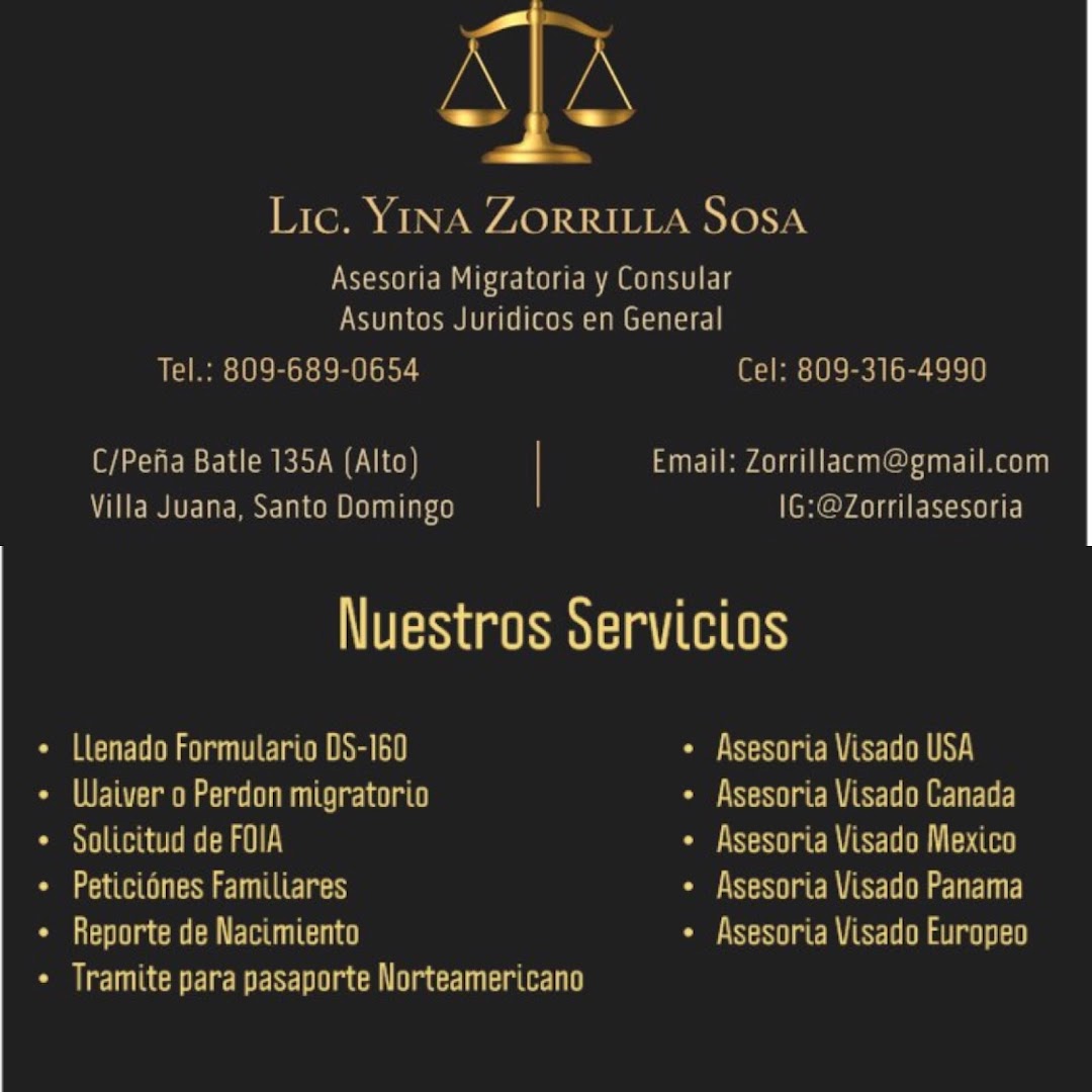 Zorrilla Asesoria Migratoria y consular