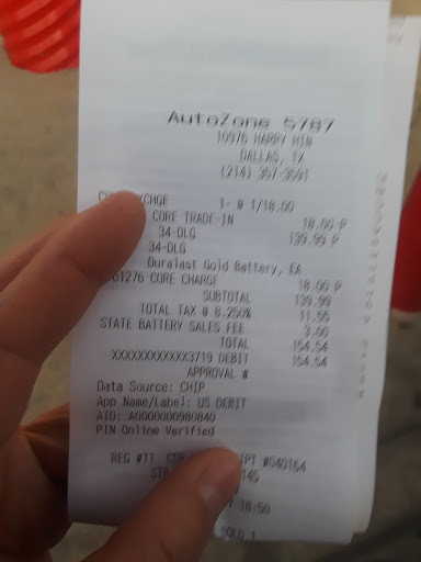 Auto Parts Store «AutoZone», reviews and photos, 10976 Harry Hines Blvd, Dallas, TX 75220, USA