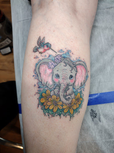 Explore mountain tattoo ideas for men, creative tattoo ideas in Park Hills, available at Sideshow Tattoo and Piercings